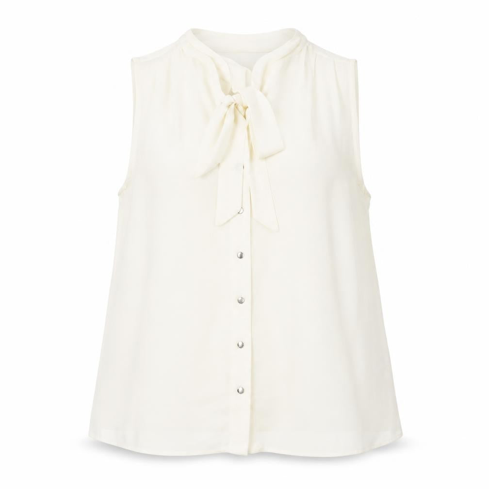 Dorothy Perkins Womens Ivory Polyester Basic Button-Up Size 16 Round Neck