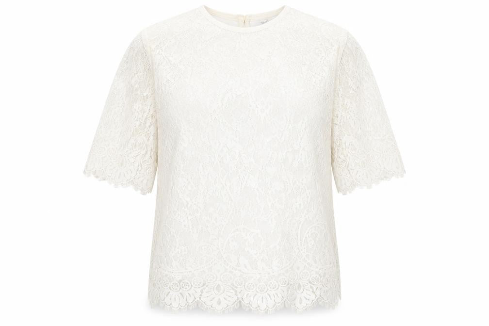 Wallis Womens Ivory Polyester Basic T-Shirt Size 18 Round Neck