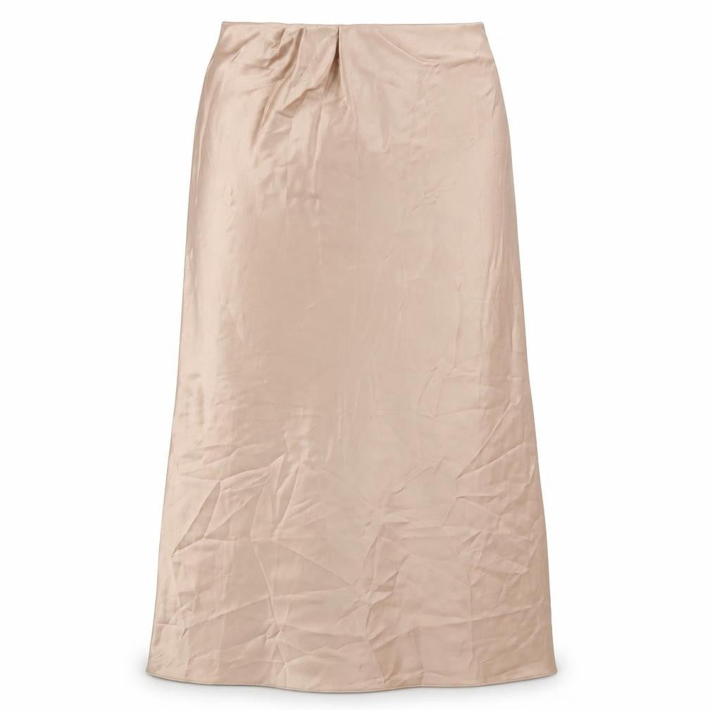 Warehouse Womens Beige Polyester A-Line Skirt Size 10