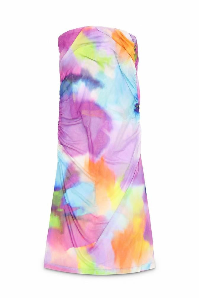 Bershka Womens Multicoloured Polyester A-Line Size XS Square Neck Pullover