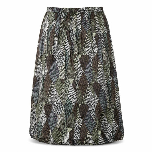 Cotswold Collection Womens Green Geometric Polyester A-Line Skirt Size 12