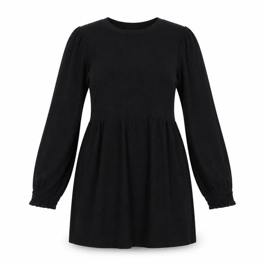 New Look Womens Black Polyester A-Line Size 8 Round Neck Pullover