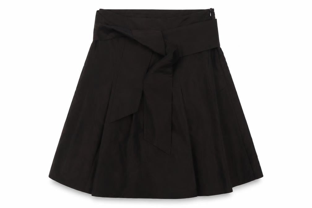 Per Una Womens Brown Polyester A-Line Skirt Size 18 Zip