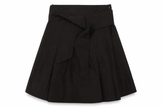 Per Una Womens Brown Polyester A-Line Skirt Size 18 Zip