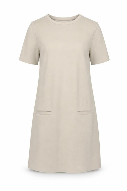 Zara Womens Beige Polyester A-Line Size M Round Neck Pullover