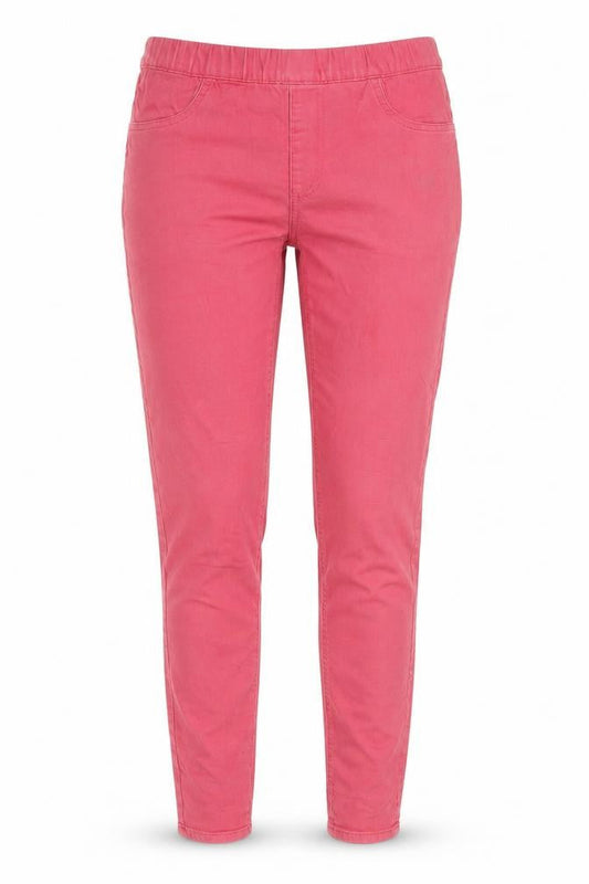 Marks & Spencer Womens Pink Cotton Jegging Jeans Size 12 L30 in Regular