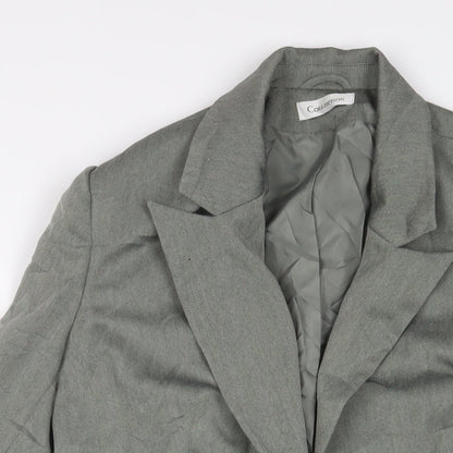 Collection Womens Green Jacket Blazer Size 18 Button