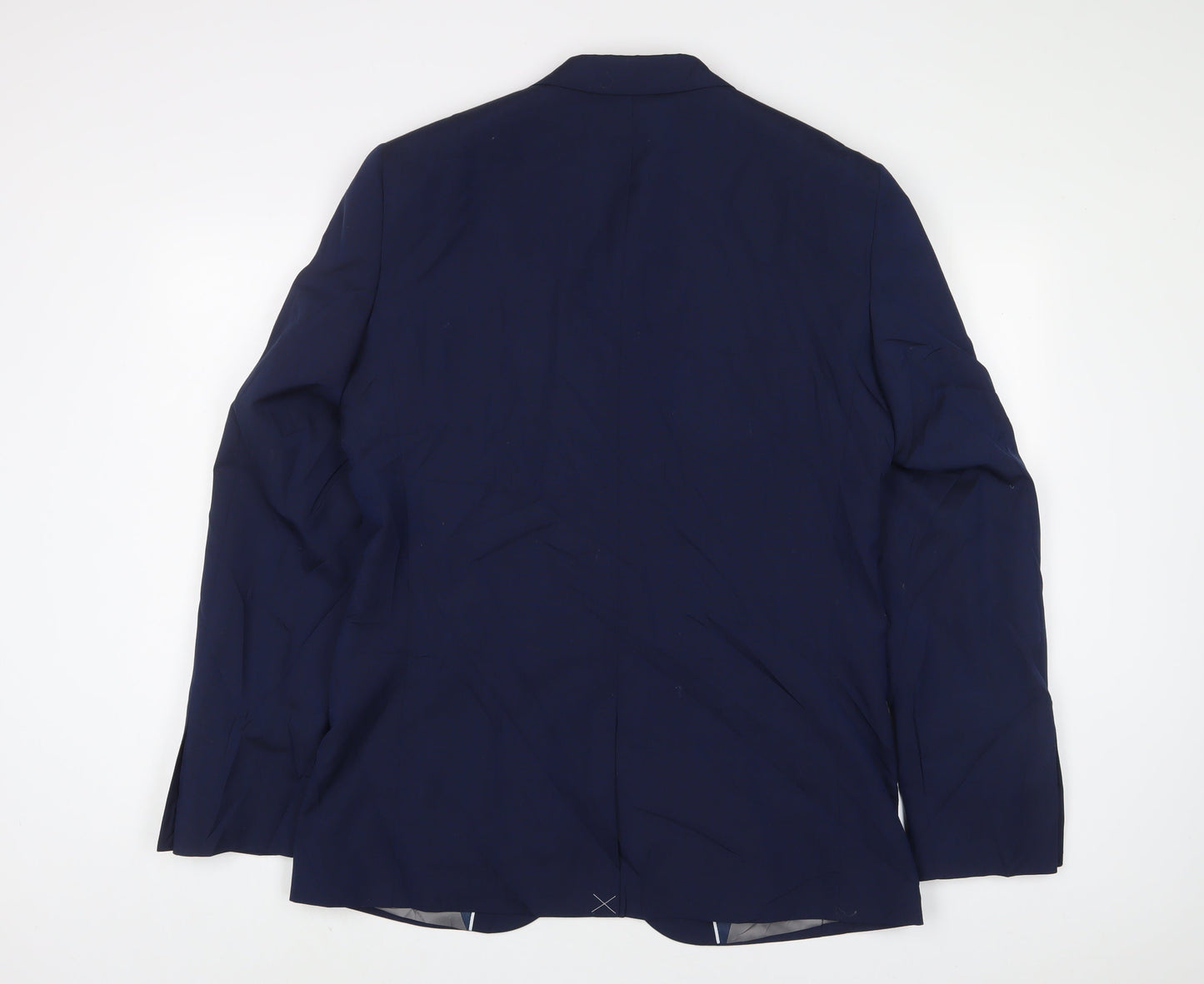 Taylor & Wright Mens Blue Polyester Jacket Suit Jacket Size 40 Regular