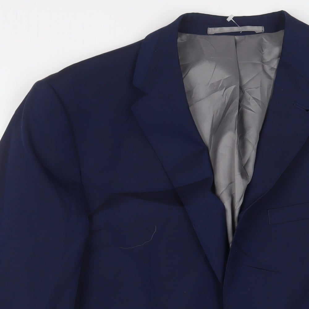 Taylor & Wright Mens Blue Polyester Jacket Suit Jacket Size 40 Regular