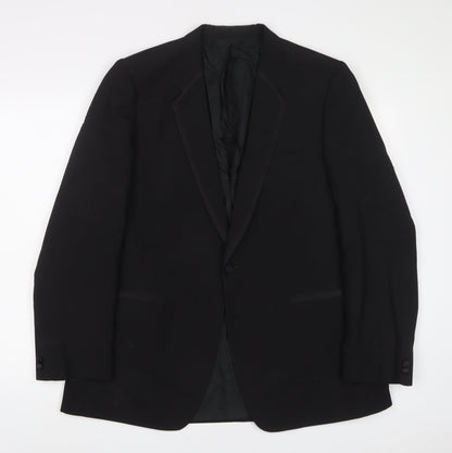 Mr Harry Mens Black Polyester Jacket Suit Jacket Size 40 Regular