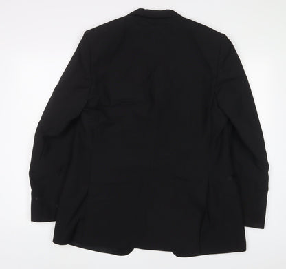 Mr Harry Mens Black Polyester Jacket Suit Jacket Size 40 Regular