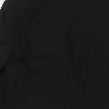Mr Harry Mens Black Polyester Jacket Suit Jacket Size 40 Regular