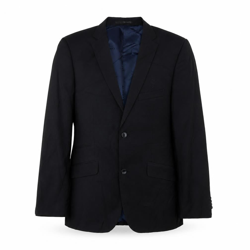 Hamnett Mens Black Wool Jacket Suit Jacket Size 42 Regular - Inside Pockets