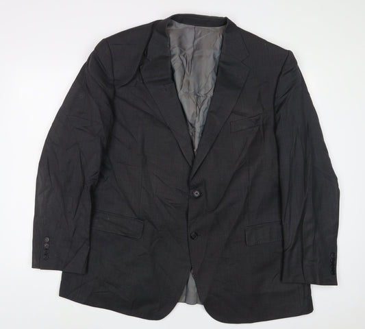Marks and Spencer Mens Grey Wool Jacket Suit Jacket Size 48 Regular