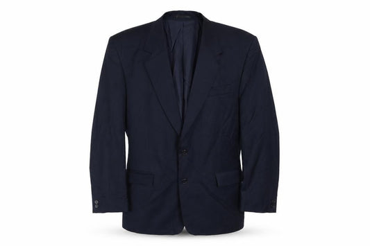 Classics Mens Blue Polyester Jacket Suit Jacket Size 42 Regular