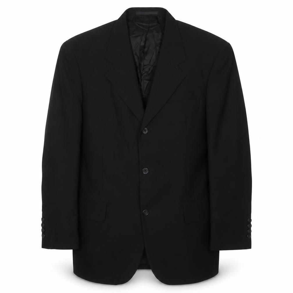 Uptown Mens Black Polyester Jacket Suit Jacket Size 42 Regular