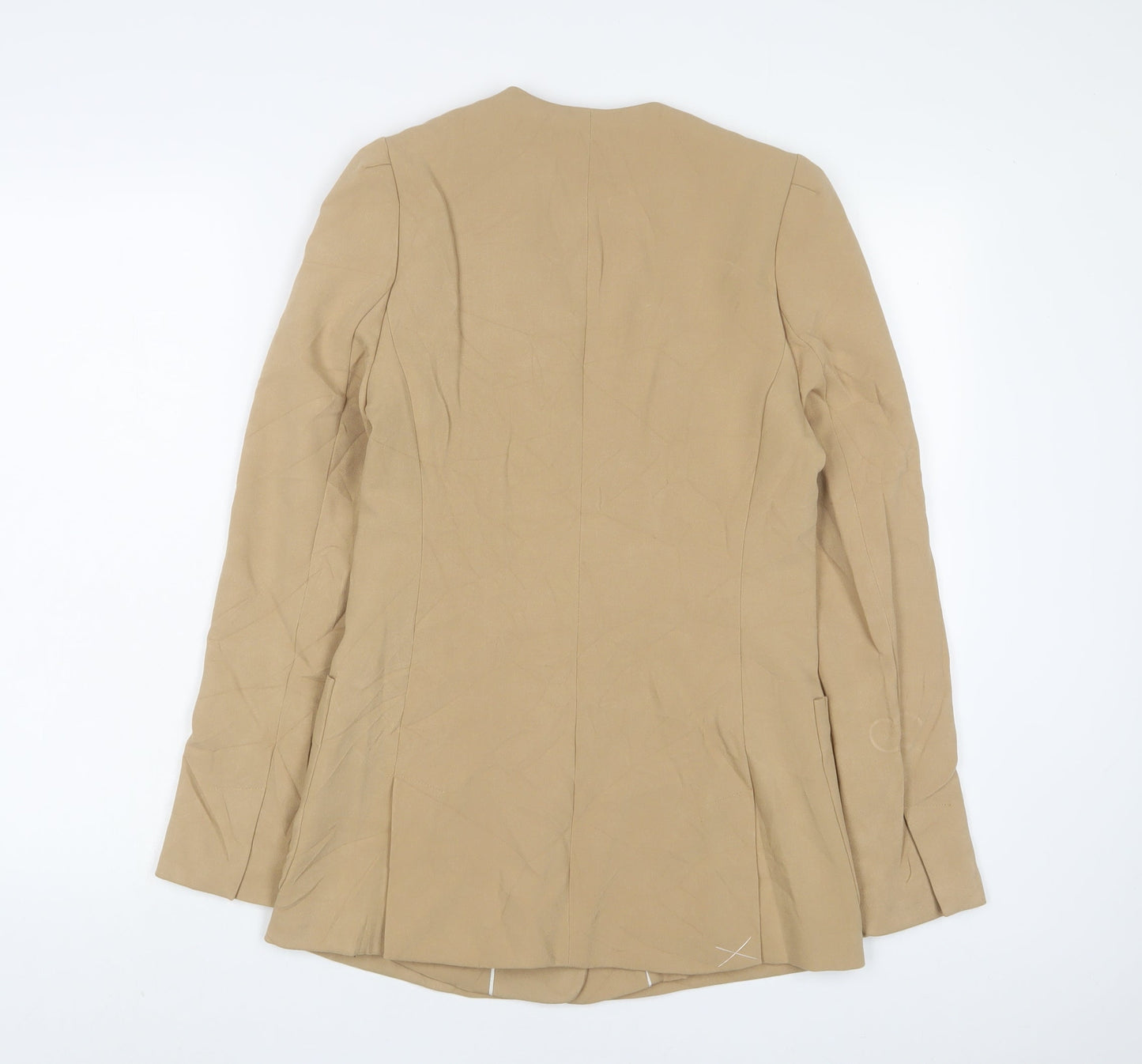 NEXT Womens Beige Jacket Blazer Size 8 Button