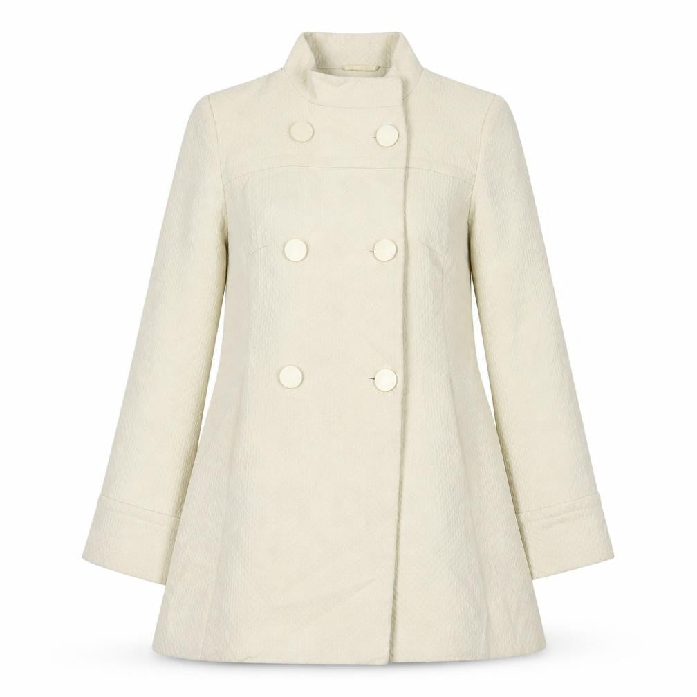Todayswomen Womens Beige Jacket Size 8 Button