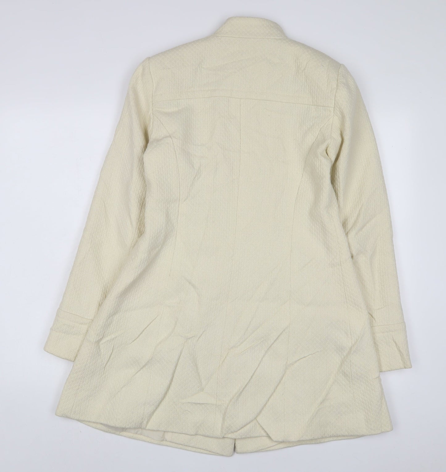Todayswomen Womens Beige Jacket Size 8 Button