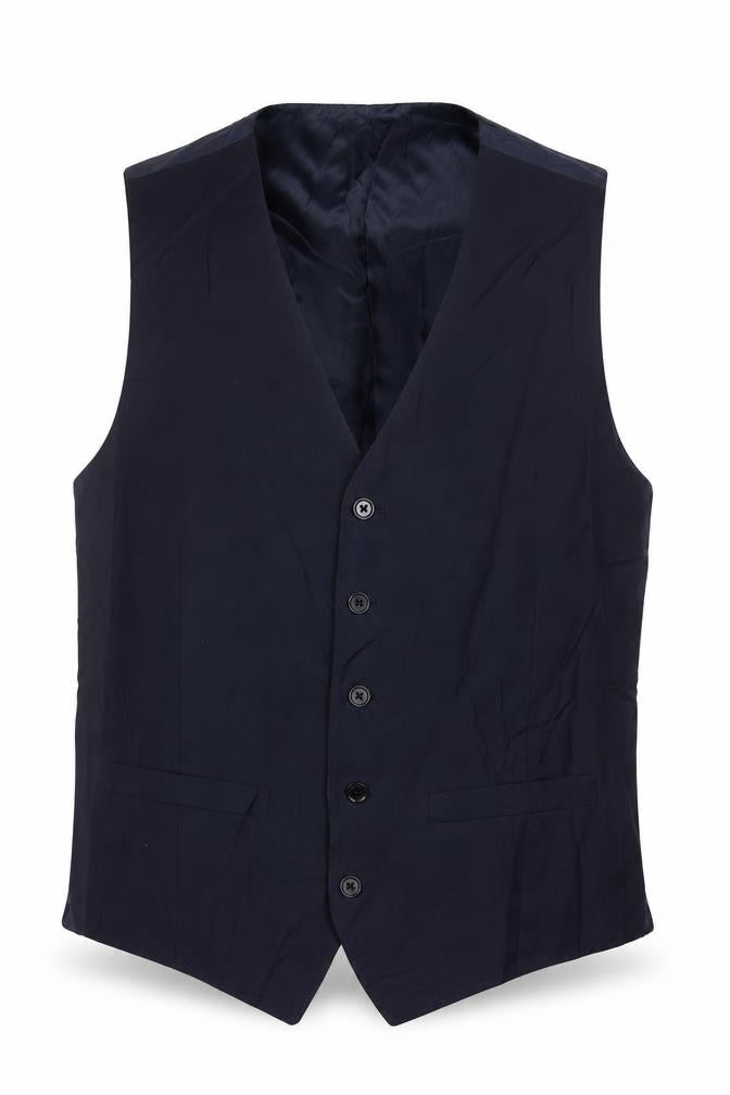Hawes & Curtis Mens Blue Wool Jacket Suit Waistcoat Size 42 Regular