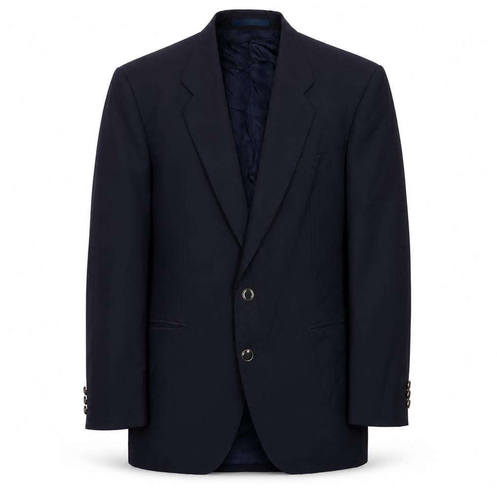 St Michael Mens Blue Wool Jacket Suit Jacket Size 42 Regular