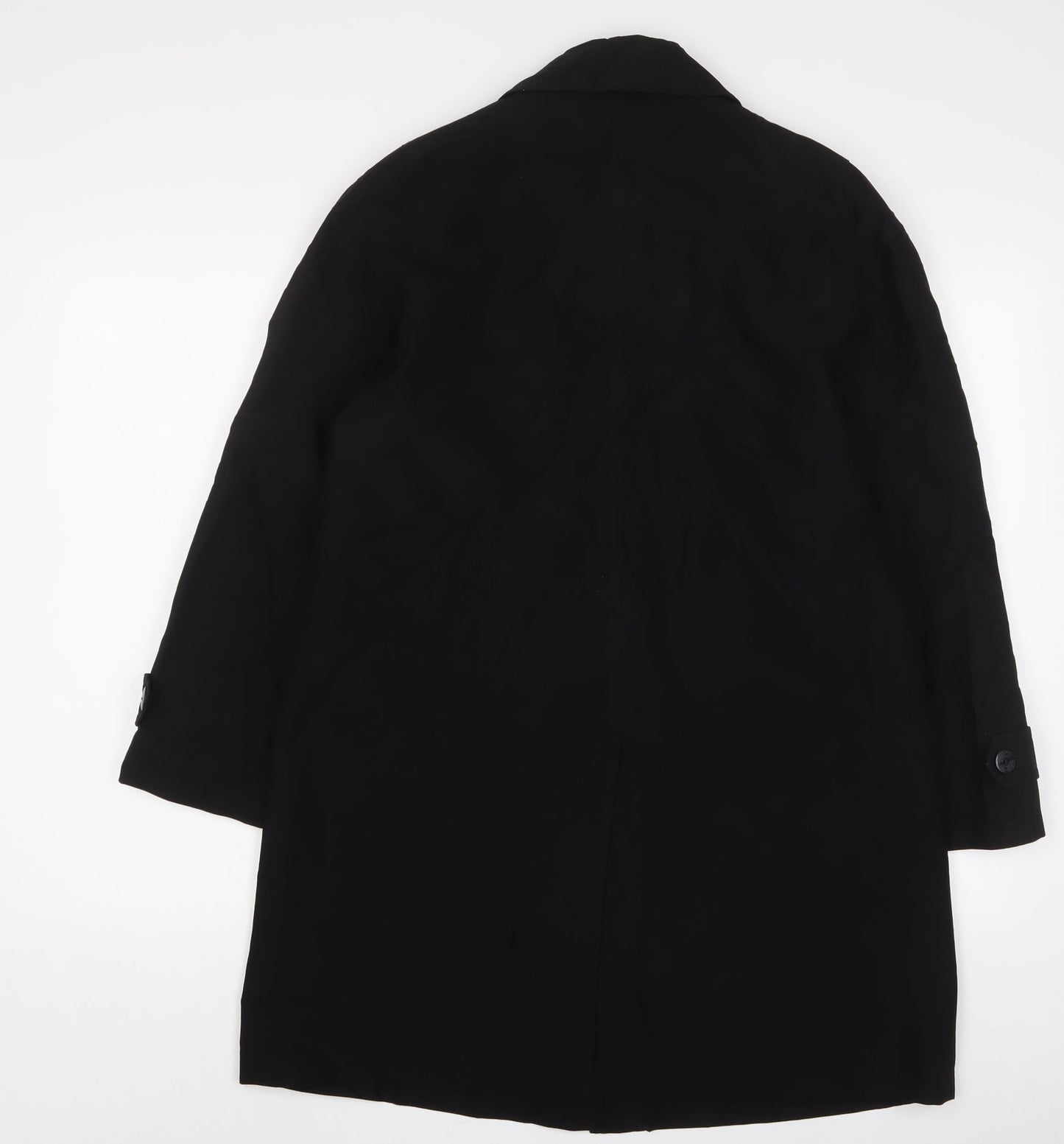 David Barry Womens Black Jacket Size 12 Button