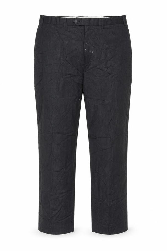 Marks & Spencer Mens Blue Polyester Trousers Size 36 in L31 in Regular Zip