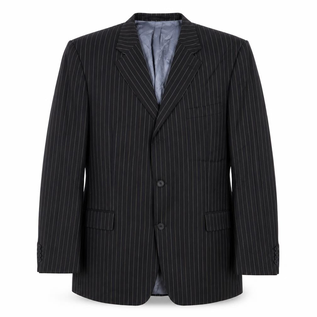Milano Mens Grey Striped Wool Jacket Suit Jacket Size 44 Regular