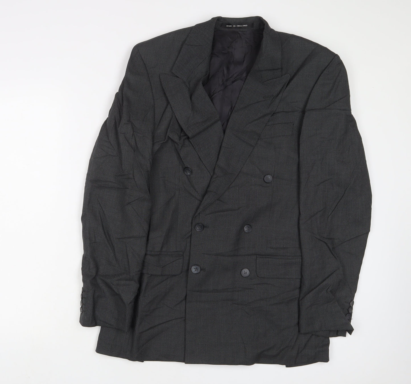 Alexander Mens Grey Wool Jacket Suit Jacket Size 36 Regular
