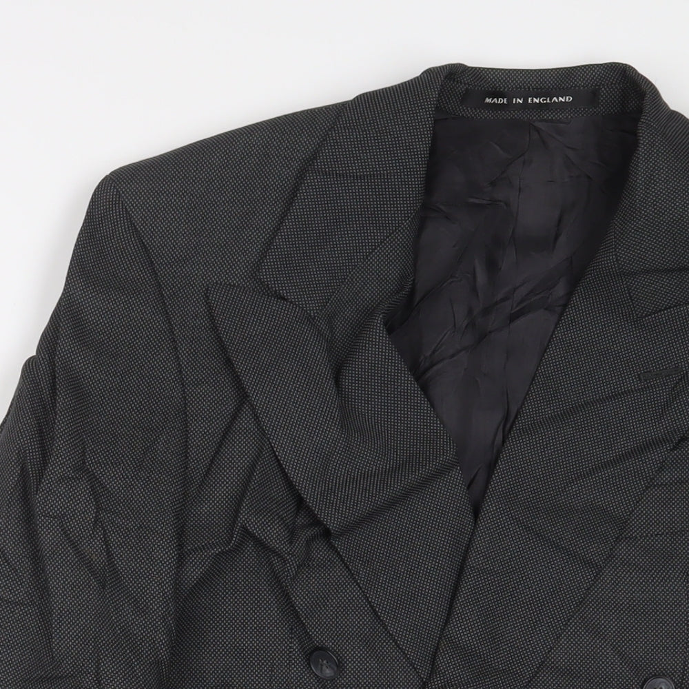 Alexander Mens Grey Wool Jacket Suit Jacket Size 36 Regular
