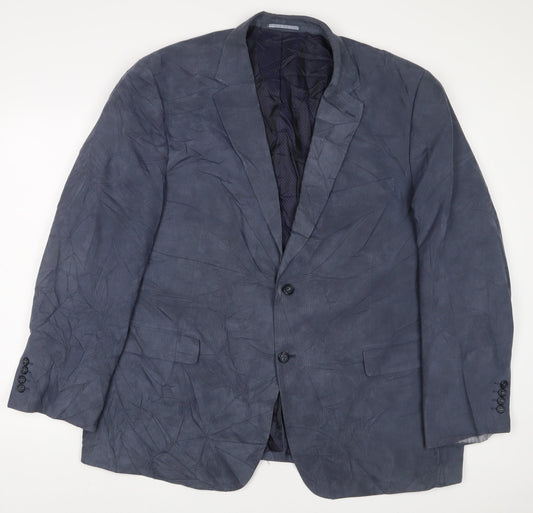 Skopes Mens Blue Polyester Jacket Suit Jacket Size 50 Regular