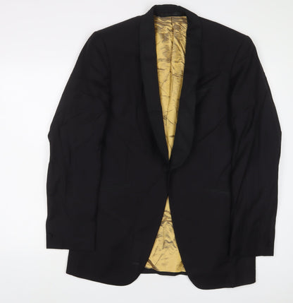 Additional front view of Autograph men’s blue wool jacket suit jacket, size 38, regular