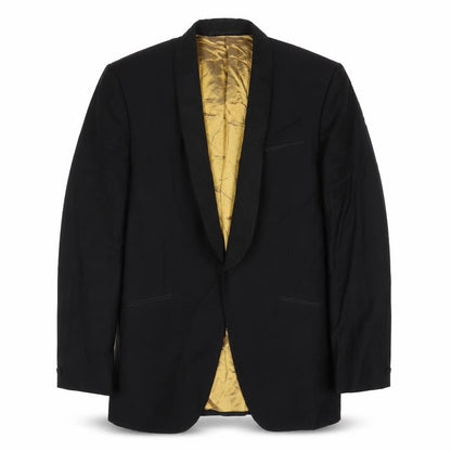 Front view of Autograph men’s blue wool jacket suit jacket, size 38, regular