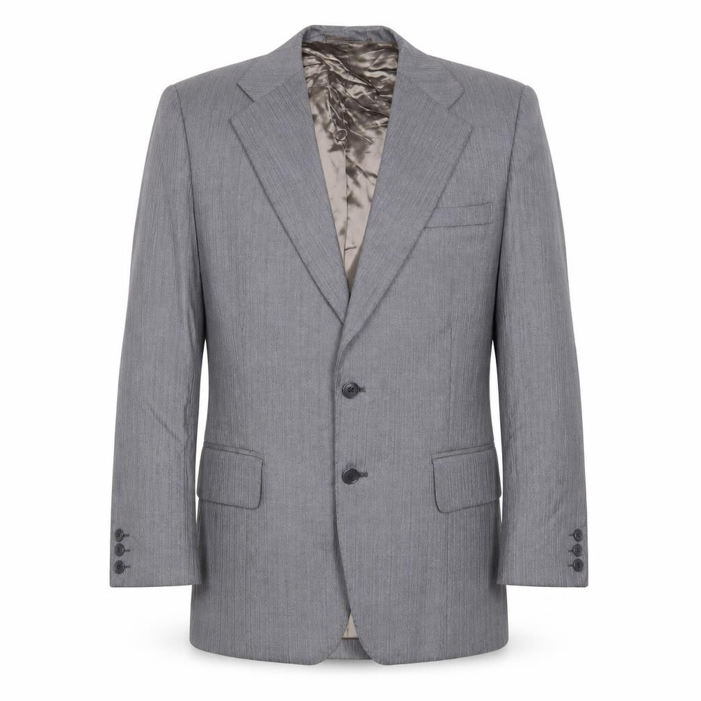 Supreme Mens Grey Wool Jacket Suit Jacket Size 38 Regular