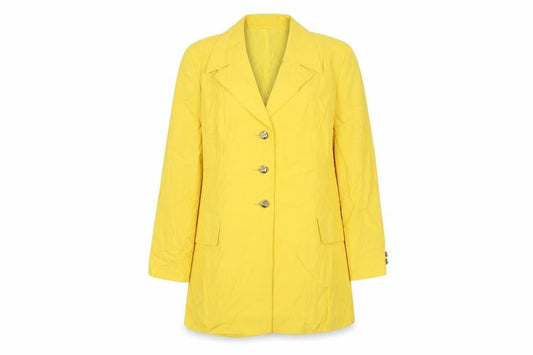 Selfridges Womens Yellow Jacket Blazer Size 16 Button
