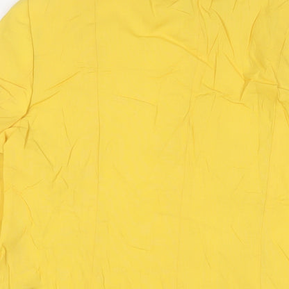 Selfridges Womens Yellow Jacket Blazer Size 16 Button