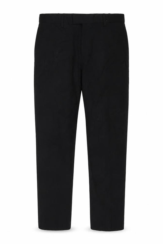 Next Mens Black Polyester Trousers Size 32 in L31 in Regular Hook & Eye
