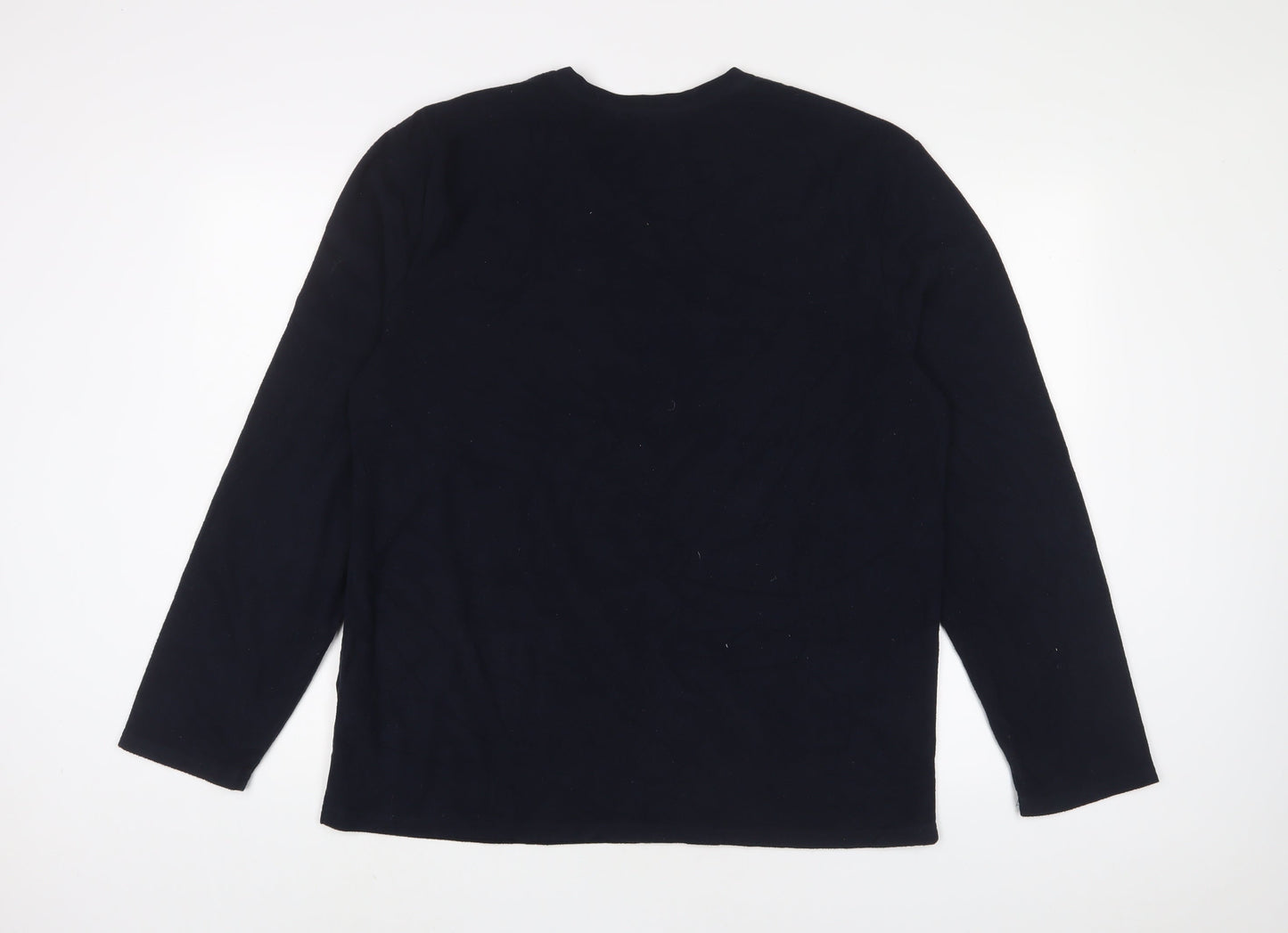 NEXT Mens Blue Polyester Pullover Sweatshirt Size L - Thermal