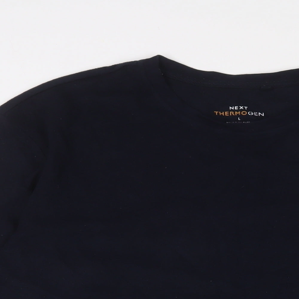 NEXT Mens Blue Polyester Pullover Sweatshirt Size L - Thermal