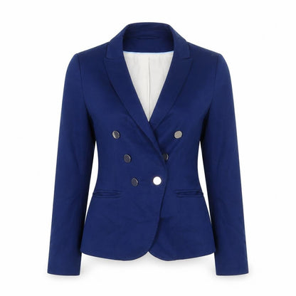 H&M Womens Blue Jacket Blazer Size 10 Button