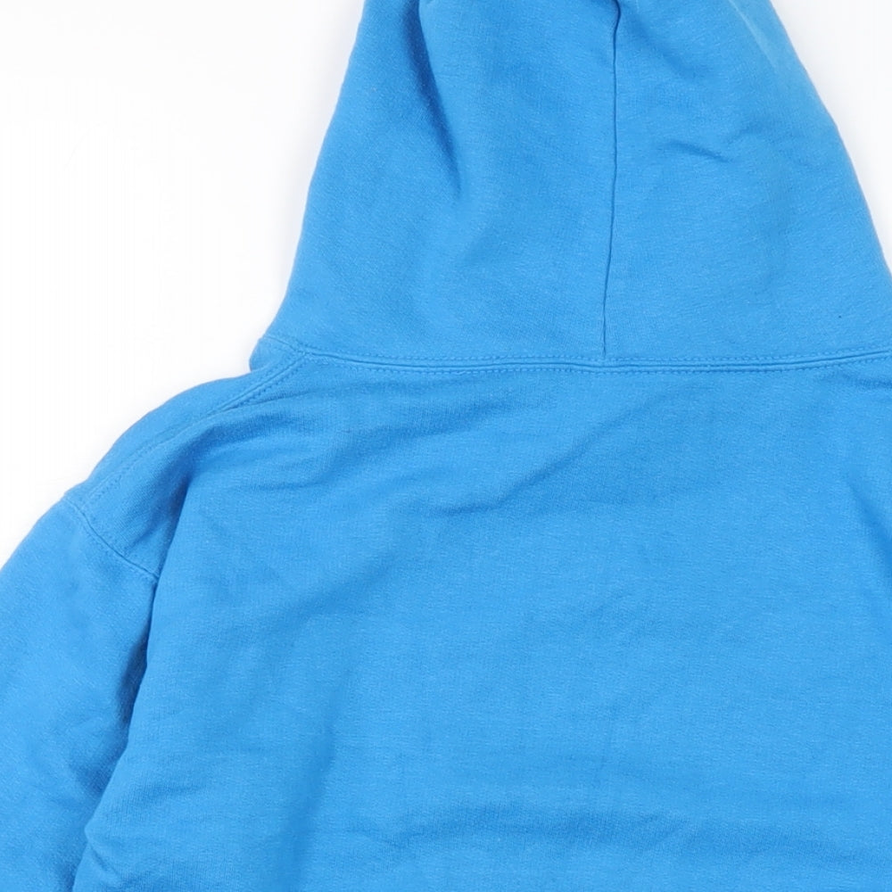 Classic Club Boys Blue Cotton Pullover Hoodie Size 7-8 Years