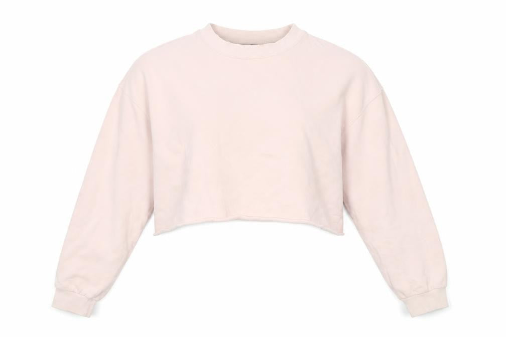 Topshop Womens Pink Cotton Pullover Sweatshirt Size 10