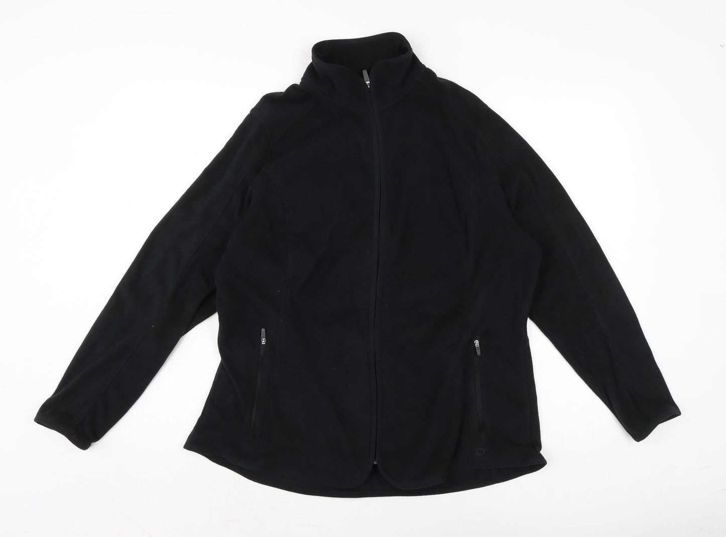 Marks and Spencer Womens Black Jacket Size 18 Zip