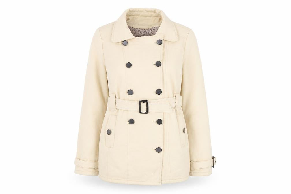 Fighter collection. Womens Beige Jacket Size M Button