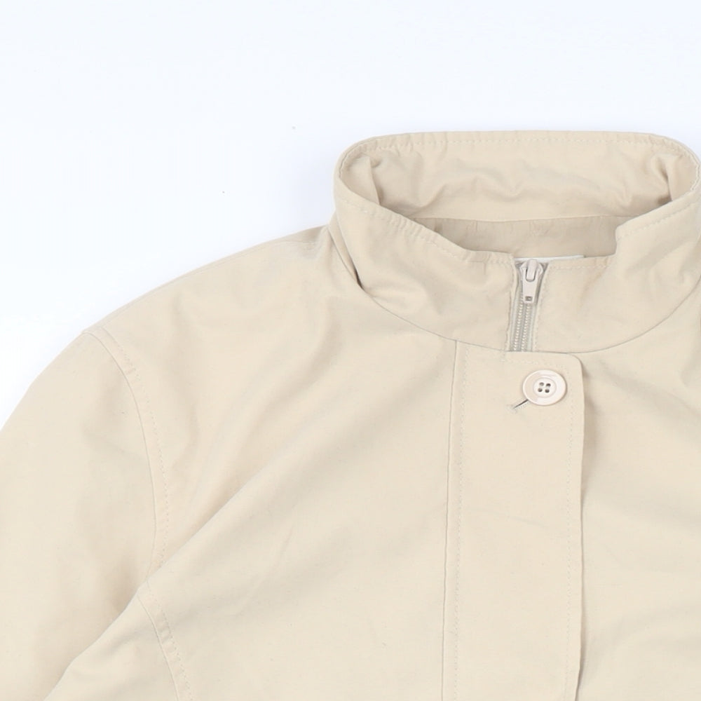 Marks and Spencer Womens Beige Jacket Size 14 Button