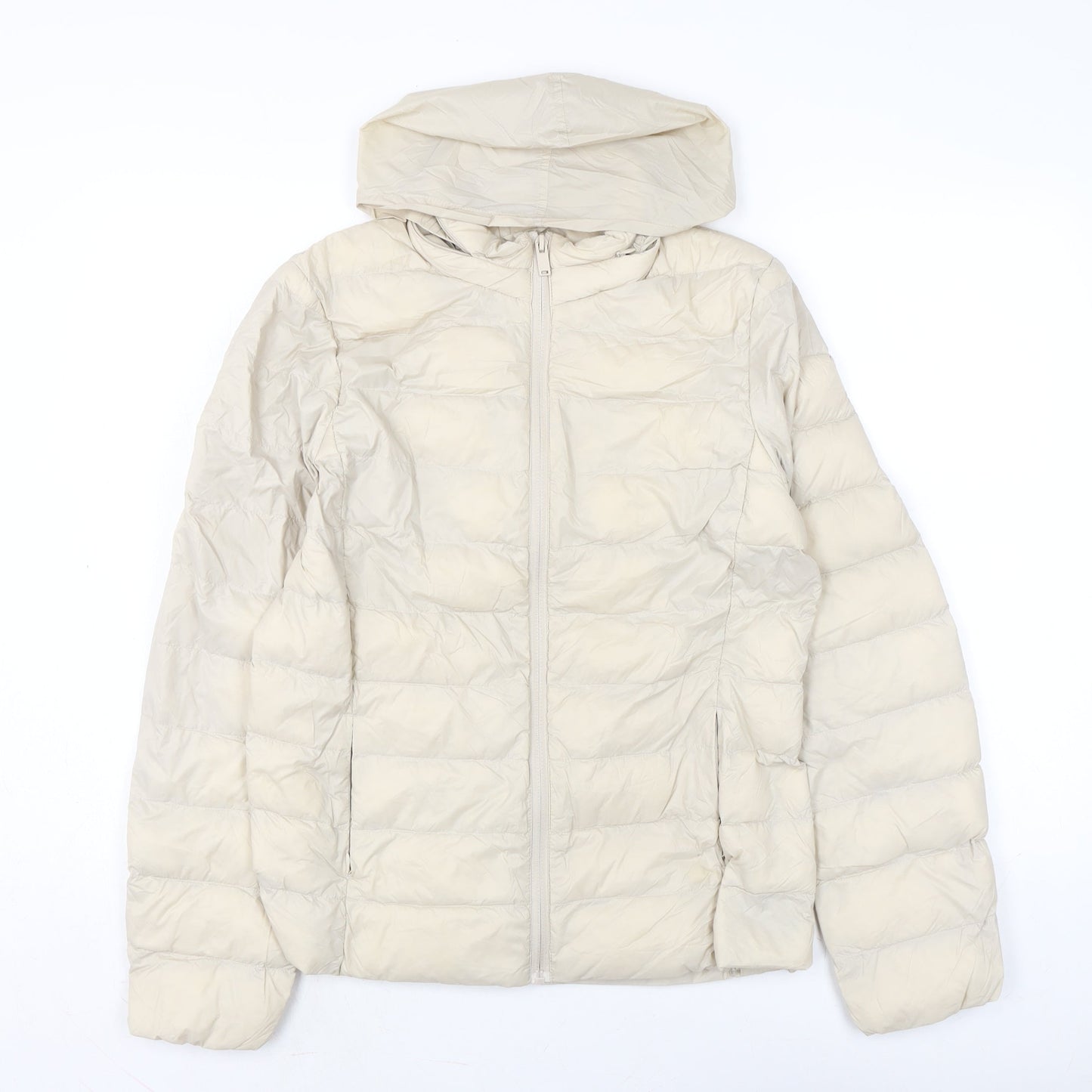 Marks and Spencer Womens Ivory Jacket Size 10 Zip