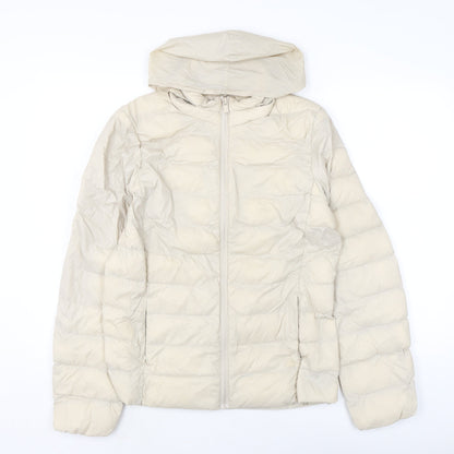 Marks & Spencer Womens Ivory Jacket Size 10 Zip