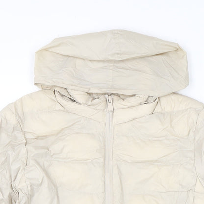 Marks & Spencer Womens Ivory Jacket Size 10 Zip