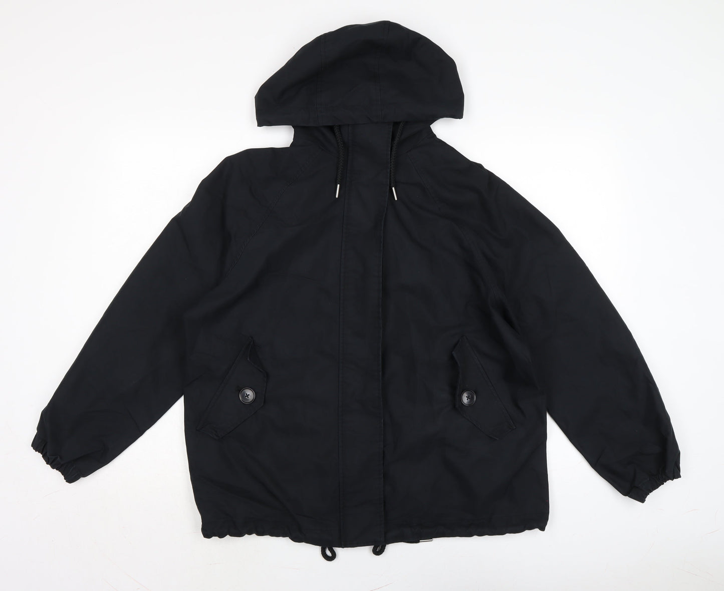 Marks and Spencer Mens Black Anorak Jacket Size S Zip