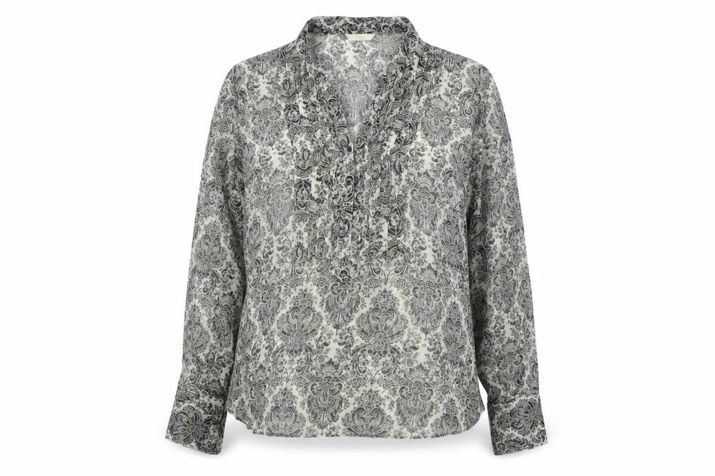 Marks & Spencer Womens Multicoloured Polyester Basic Blouse Size 22 V-Neck - Sheer